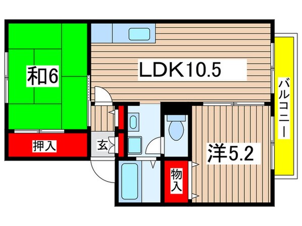 グレイス・パティオ２の物件間取画像